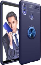lenuo schokbestendig TPU-hoesje voor Huawei Honor Note 10, met onzichtbare houder (blauw hoesje + blauwe houder)