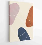 Abstract art nature background vector. Modern shape line art wallpaper 4 - Moderne schilderijen – Vertical – 1934300816 - 40-30 Vertical