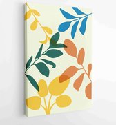Abstract art nature background vector. Modern shape line art wallpaper 4 - Moderne schilderijen – Vertical – 1934329676 - 50*40 Vertical