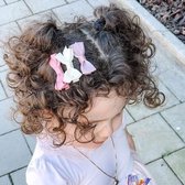Haarspeldjes met strik - Vanilla | Roze, Paars, Bruin | Baby, Meisje
