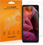 kwmobile 3x screenprotector voor Sony Xperia 10 III - beschermende folie voor smartphone