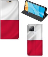 Telefoonhoesje met Naam OPPO A15 Smartphone Hoesje Poolse Vlag