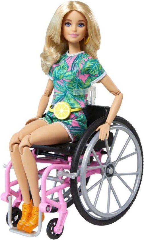 Barbie Fashionista Rolstoel Blond - Modepop