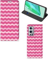 GSM Hoesje ontwerpen OnePlus 9 Pro Fotohoesje Waves Pink