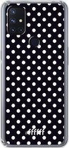 6F hoesje - geschikt voor OnePlus Nord N10 5G -  Transparant TPU Case - Onyx Dots #ffffff