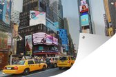 Muurdecoratie New York - Taxi - Geel - 180x120 cm - Tuinposter - Tuindoek - Buitenposter