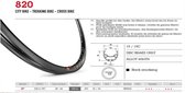 Velox velg 28 Mach-1 M820 disc 32g zwart