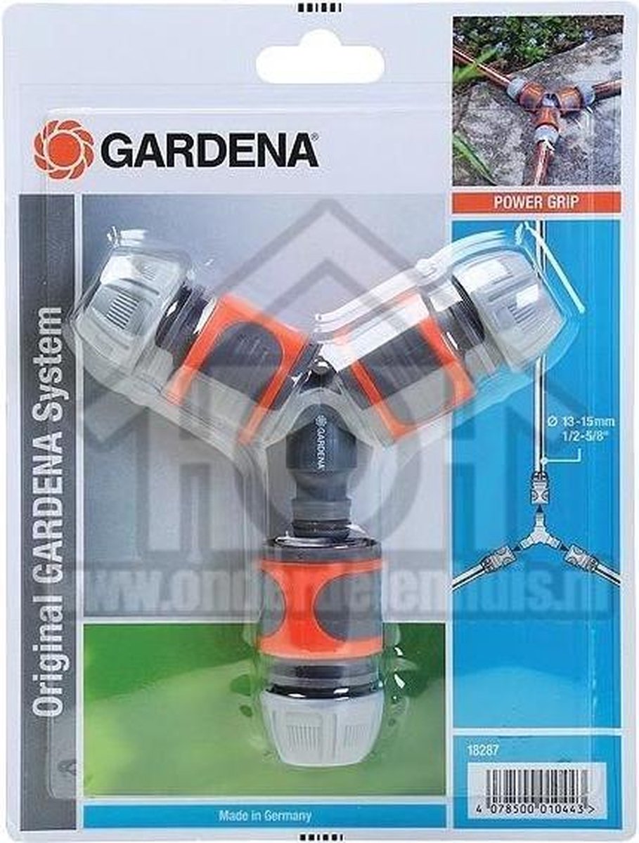 GARDENA-Tweezijdige-Slangkoppelingset-oranje-en-grijs-18287-20 - GARDENA