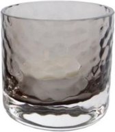 Gifts Amsterdam Waxinelichthouder Vieve 6 X 5 Cm Glas Zwart