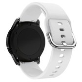 22mm Voor Huawei Horloge GT2e / GT / GT2 46 MM Kleur Gesp Siliconen Horlogeband (Wit)