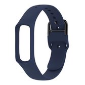 Smart Watch Pure Color siliconen polsband horlogeband voor Galaxy Fit-e (donkerblauw)