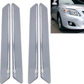 4 STKS Universele Auto Auto Plastic Wrap Rubber Voor Achter Body Bumper Guard Protector Strip Sticker (Grijs)