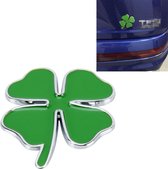 Klavertje vier kruid geluk symbool badge embleem etikettering sticker styling auto dashboard decoratie, grootte: 4 * 3.3cm