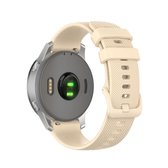 Voor Garmin siliconen smartwatch vervangende polsband, maat: 20 mm universeel (crèmekleurig)