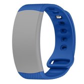 Voor Samsung Gear Fit2 Pro siliconen vervangende horlogeband, maat: L (blauw)