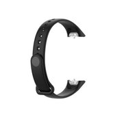 Voor Samsung Galaxy Fit SM-R370 siliconen glanzende spijkerknop vervangende riem horlogeband (zwart)