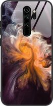 Voor Geschikt voor Xiaomi Redmi Note 8 Pro beschermhoes met marmerpatroonglas (DL01)