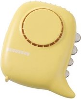 D2 Dinosaurus Hangende nekventilator Multifunctionele USB Mini Desktop Handheld Outdoor Nachtlampje Ventilator (geel)