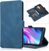 Voor Xiaomi Redmi Note 8 Pro Retro Magnetische Sluiting Horizontale Flip Leren Case met Houder & Kaartsleuven & Fotolijst & Portemonnee (Blauw)