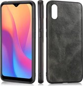 Voor Xiaomi Redmi 9A Crazy Horse Getextureerd Kalfsleer PU + PC + TPU Case (Groen)