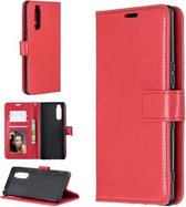 Voor Sony Xperia 5 Crazy Horse Texture Horizontale Flip Leren Case met Houder & Kaartsleuven & Portemonnee & Fotolijst (Rood)