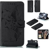 Feather Pattern Litchi Texture Horizontale Flip Leren Case met Portemonnee & Houder & Kaartsleuven Voor Xiaomi Redmi 7A (Zwart)