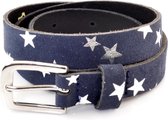 Kidzzbelts Meisjesriem 1800 - Blauw - 85 cm