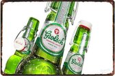 Retro Muur Decoratie uit Metaal Grolsch 20x30cm DU-9129