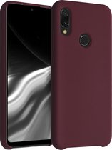 kwmobile telefoonhoesje geschikt voor Xiaomi Redmi Note 7 / Note 7 Pro - Hoesje met siliconen coating - Smartphone case in wijnrood