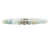 Beaddhism - Armband - Pérola - Zilver - Lucky Dragon - 8 mm - 23 cm