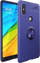 Schokbestendig TPU-hoesje voor Xiaomi Redmi Note 6 Pro, met houder (blauw)