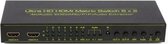 Ultra HD 4K * 2K 6x2 HDMI-matrix met HIFI stereogeluidsuitgang SPDIF HDMI-switcher