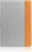 Mutural British Series Color Matching PC + Canvas PU lederen tas voor iPad Pro 10,5 inch, met houder en slaap- / wekfunctie