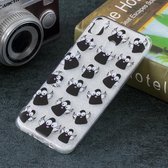 Gekleurde tekening patroon transparant TPU beschermhoes voor Galaxy M20 (Little Monster)