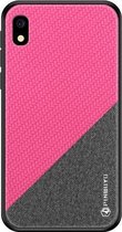 PINWUYO Honors Series schokbestendige pc + TPU beschermhoes voor Galaxy A10e (rood)
