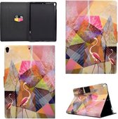 Voor iPad Pro 10,5 inch TPU horizontale flip lederen tas met houder & kaartsleuf & slaap- / wekfunctie (flamingo)