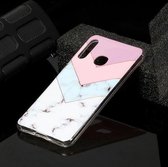 Voor Galaxy A70e Marble Pattern Soft TPU beschermhoes (driekleurig)