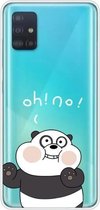 Voor Galaxy A51 Lucency Painted TPU Protective (Face Panda)