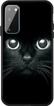 Voor Galaxy S20 Pattern Printing Embossment TPU Mobile Case (Whiskered cat)