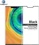 Voor Huawei Mate 30 Pro PINWUYO Volledige Lijm Volledige Arc Versie Booghoogte 3.96mm 9 H 3D Heet Buigen Gehard glas Film (Zwart)