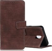 Voor Nokia 2.3 Crocodile Texture Horizontale Flip Leather Case met houder & kaartsleuven & portemonnee (bruin)