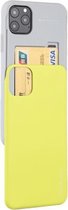 Voor iPhone 12/12 Pro GOOSPERY SKY SLIDE BUMPER TPU + PC Glijdende achterkant beschermhoes met kaartsleuf (geel)
