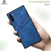 PINWUYO Schokbestendige waterdichte volledige dekking PC + TPU + huid beschermhoes voor Galaxy Note10 (blauw)