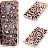 Voor Galaxy J6 (2018) Plating Marble Pattern Soft TPU beschermhoes (Leopard)
