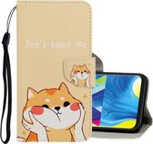 Voor Galaxy A20 / A30 3D Gekleurde Tekening Horizontale Flip PU Lederen Case met Houder & Kaartsleuven & Portemonnee (Shiba Inu)
