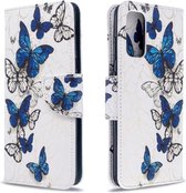 Voor Galaxy S20 Gekleurde tekening patroon Horizontale flip lederen tas met houder & kaartsleuven & portemonnee (Butterfly Swarm)