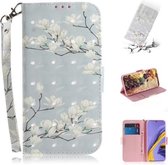 Voor Galaxy A51 3D Schilderen Patroon Gekleurde Tekening Horizontale Flip Leren Case met Houder & Kaartsleuven & Portemonnee (Mognolia)