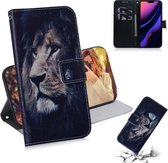 3D Gekleurde Tekening Horizontale Leren Flip Case, met Houder & Kaartsleuf & Portemonnee Voor iPhone 11 (Leeuw)