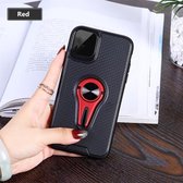 Antislip Y-vormige TPU-hoes voor mobiele telefoon met roterende autohouder voor iPhone 11 Pro Max (rood)