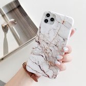 Frosted IMD-serie TPU-beschermhoes voor iPhone 11 (roomwit)